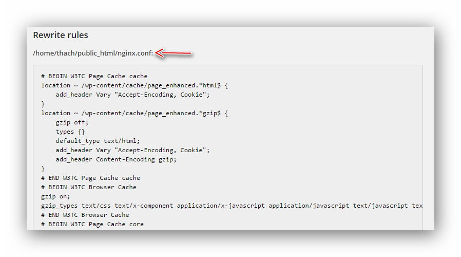 Đường dẫn file nginx.conf